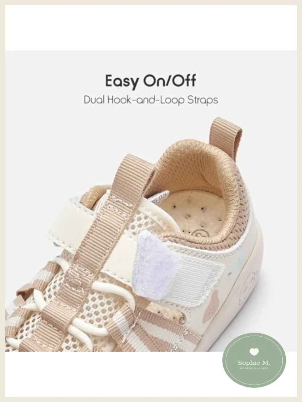 Toddler Breathable Mesh Walking Shoes Hook-and-Loop Closure